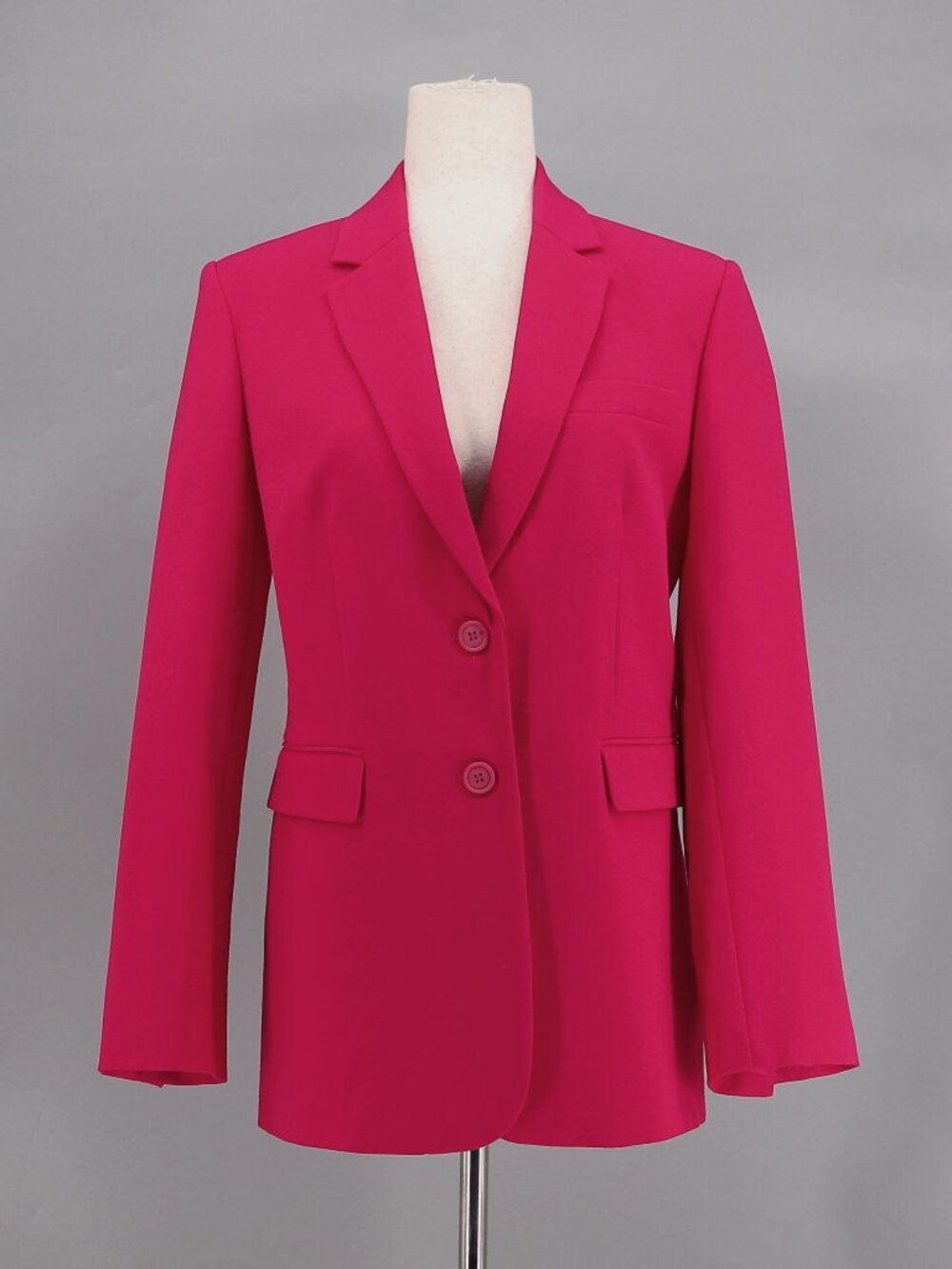ZARA Hot Pink Fuchsia Tailored Blazer Size M